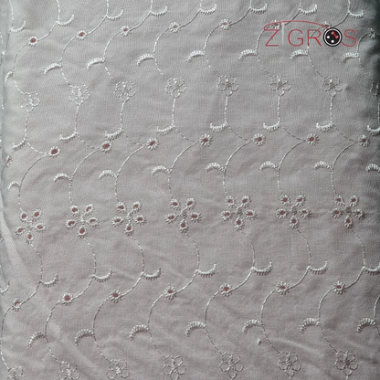 Tessuto stoffa pizzo sangallo 100% cot ricamato ...
