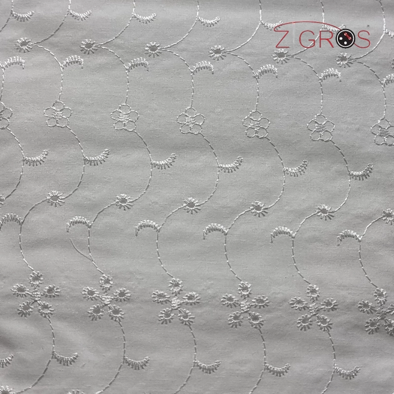 Tessuto stoffa pizzo sangallo 100% cot ricamato ...