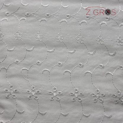Tessuto stoffa pizzo sangallo 100% cot ricamato ...