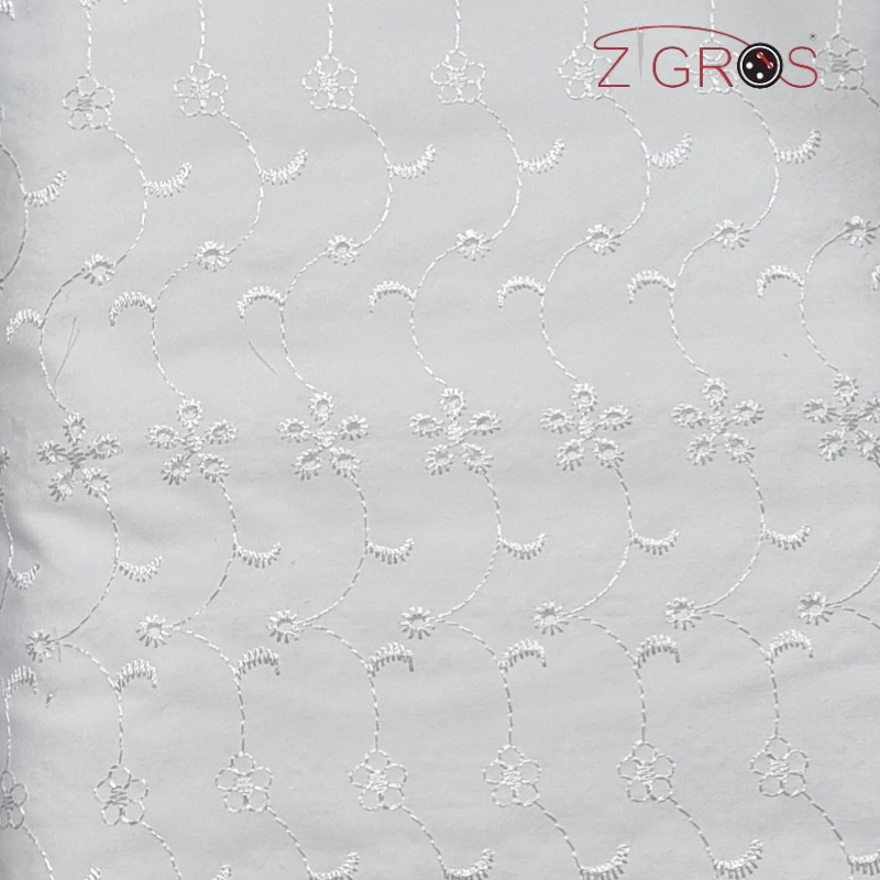 Tessuto stoffa pizzo sangallo 100% cot ricamato ...