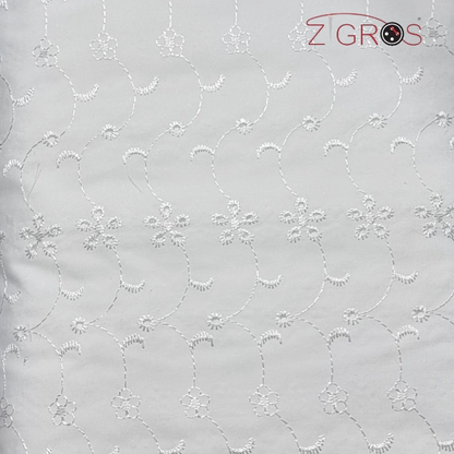 Tessuto stoffa pizzo sangallo 100% cot ricamato ...