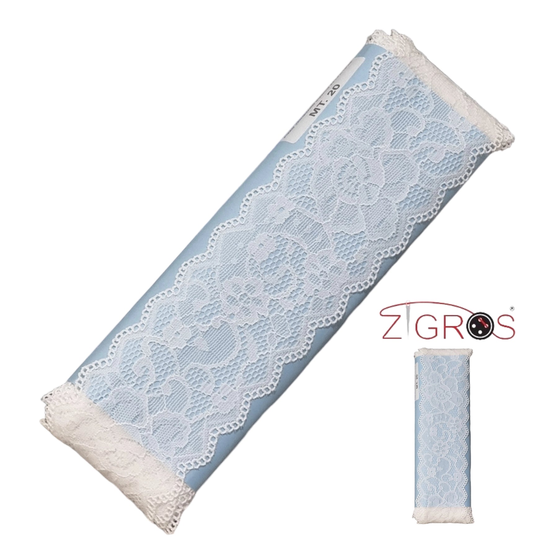 Pizzo Elasticizzato Con Motivo Floreale