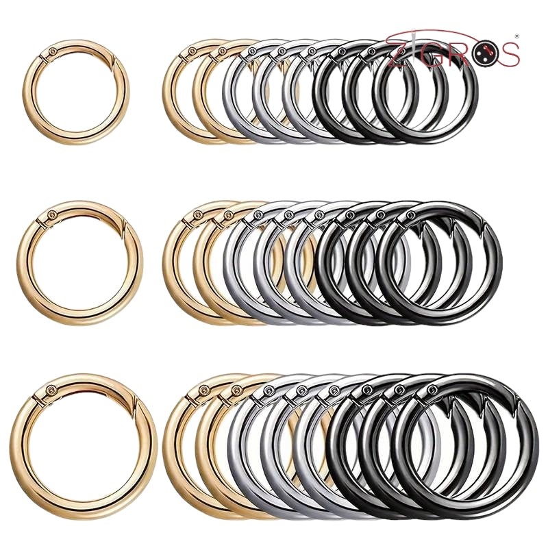 anello tondo moschettone in metallo chiave a scatto Clip