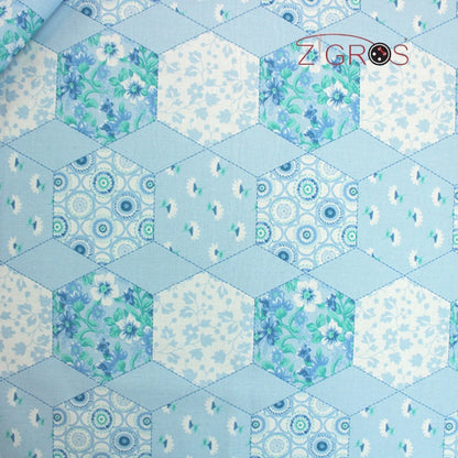 Cotone Stampato Patchwork Spring