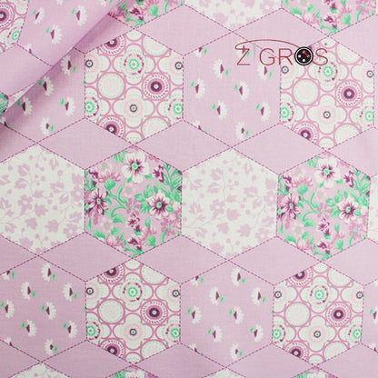 Cotone Stampato Patchwork Spring