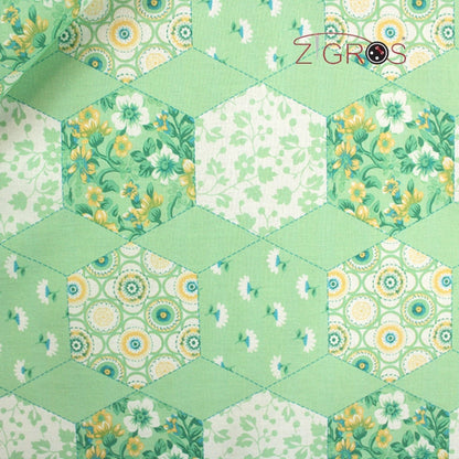 Cotone Stampato Patchwork Spring