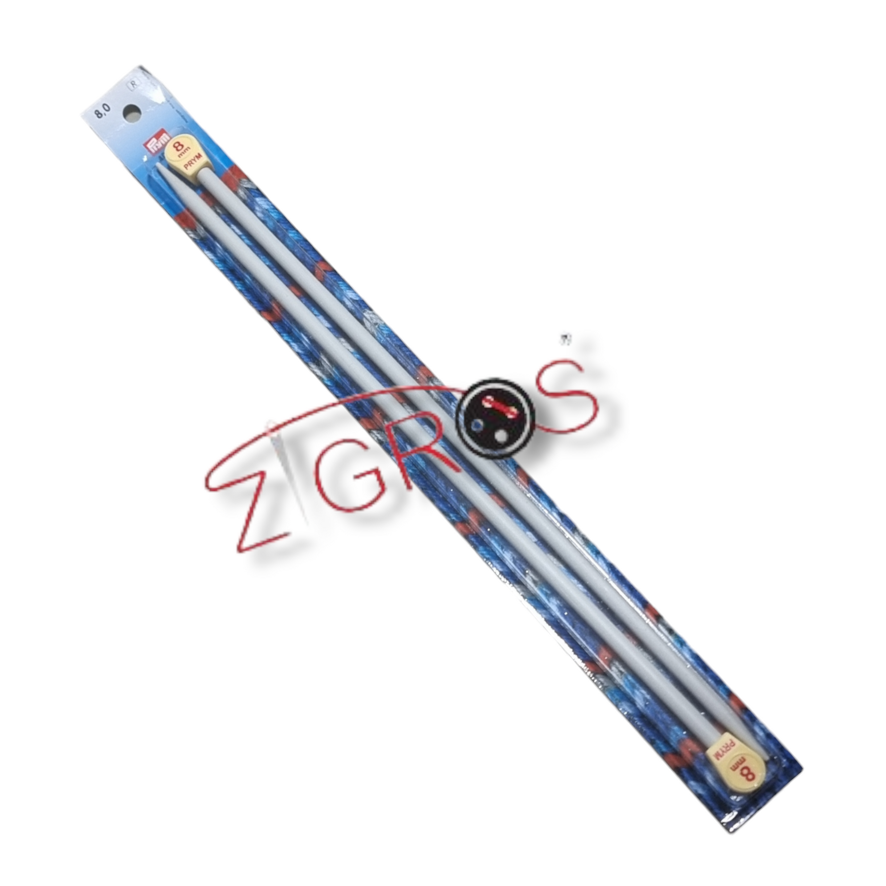 Ferri maglia in plastica grigio 40 cm