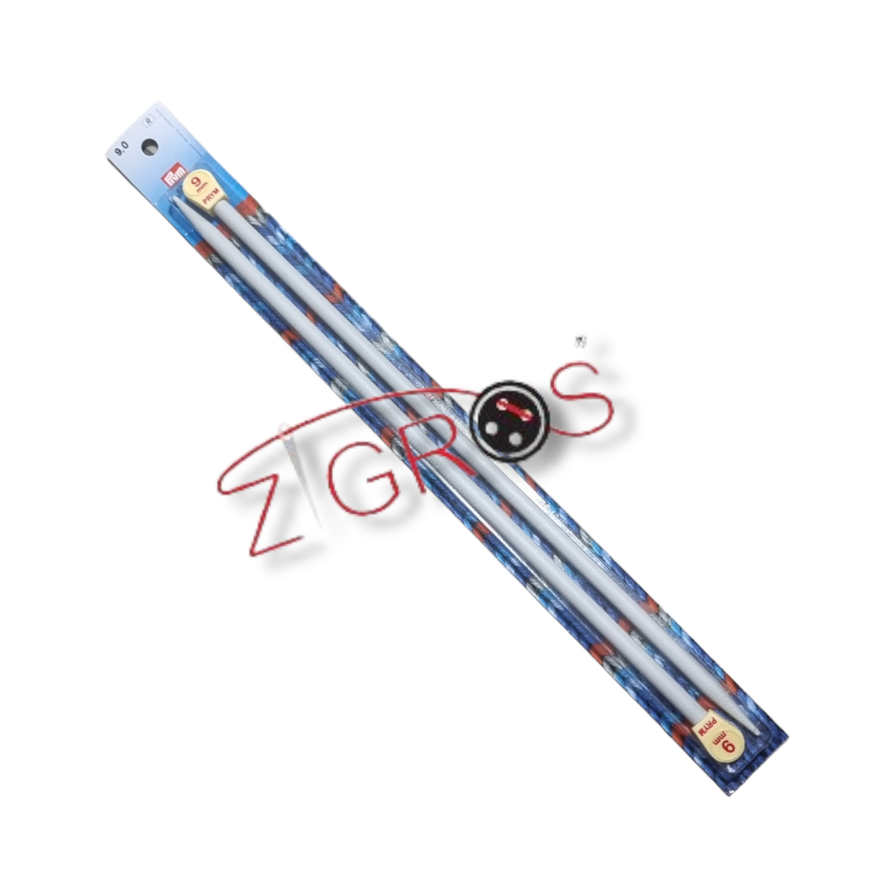 Ferri maglia in plastica grigio 40 cm