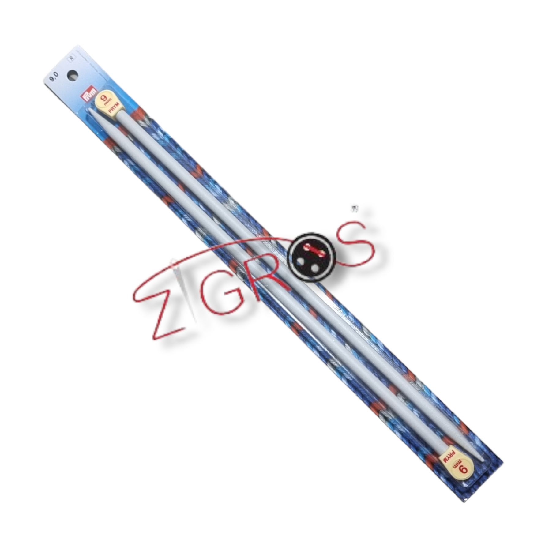 Ferri maglia in plastica grigio 40 cm