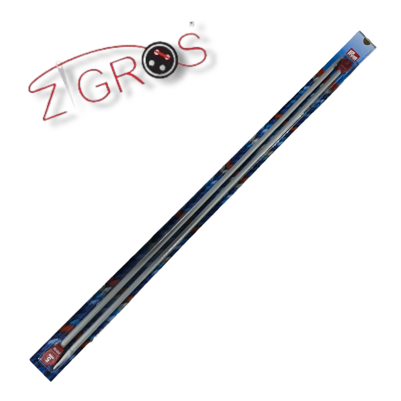 Ferri maglia in plastica grigio 40 cm