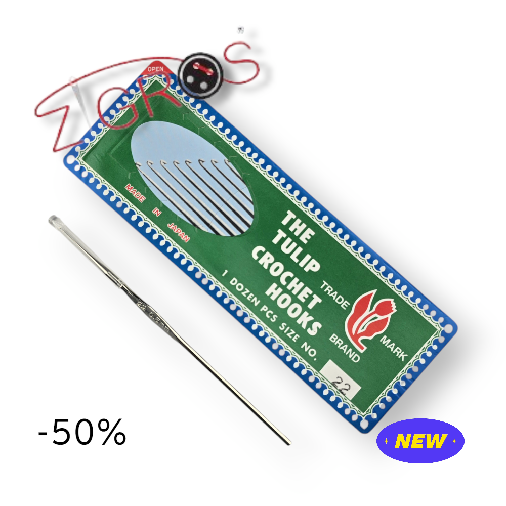 Uncinetto Tulip in acciaio alta qualità