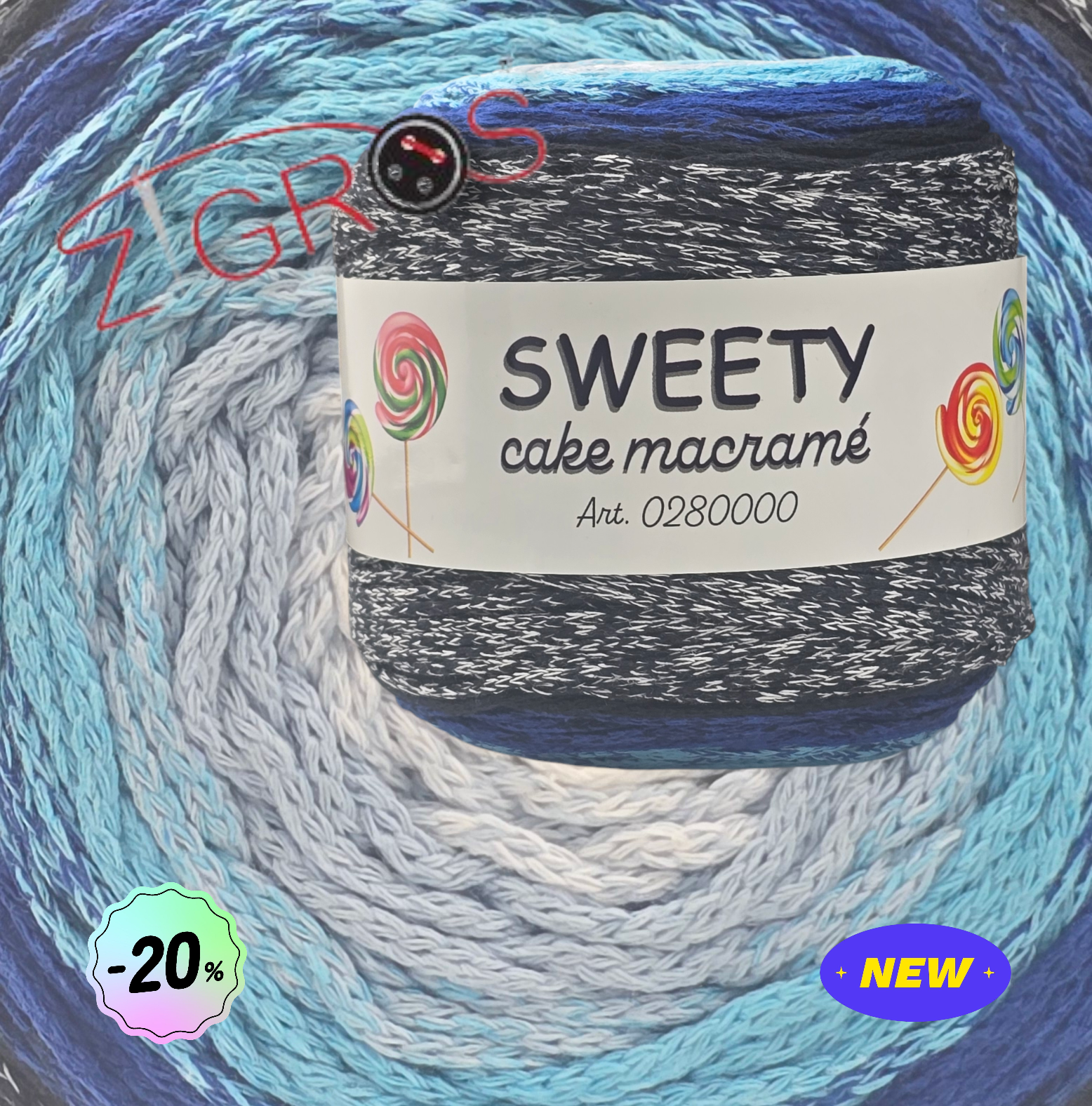 Sweety, 250 grammi per 210 metri.