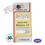 Aghi per modiste con occhi dorati