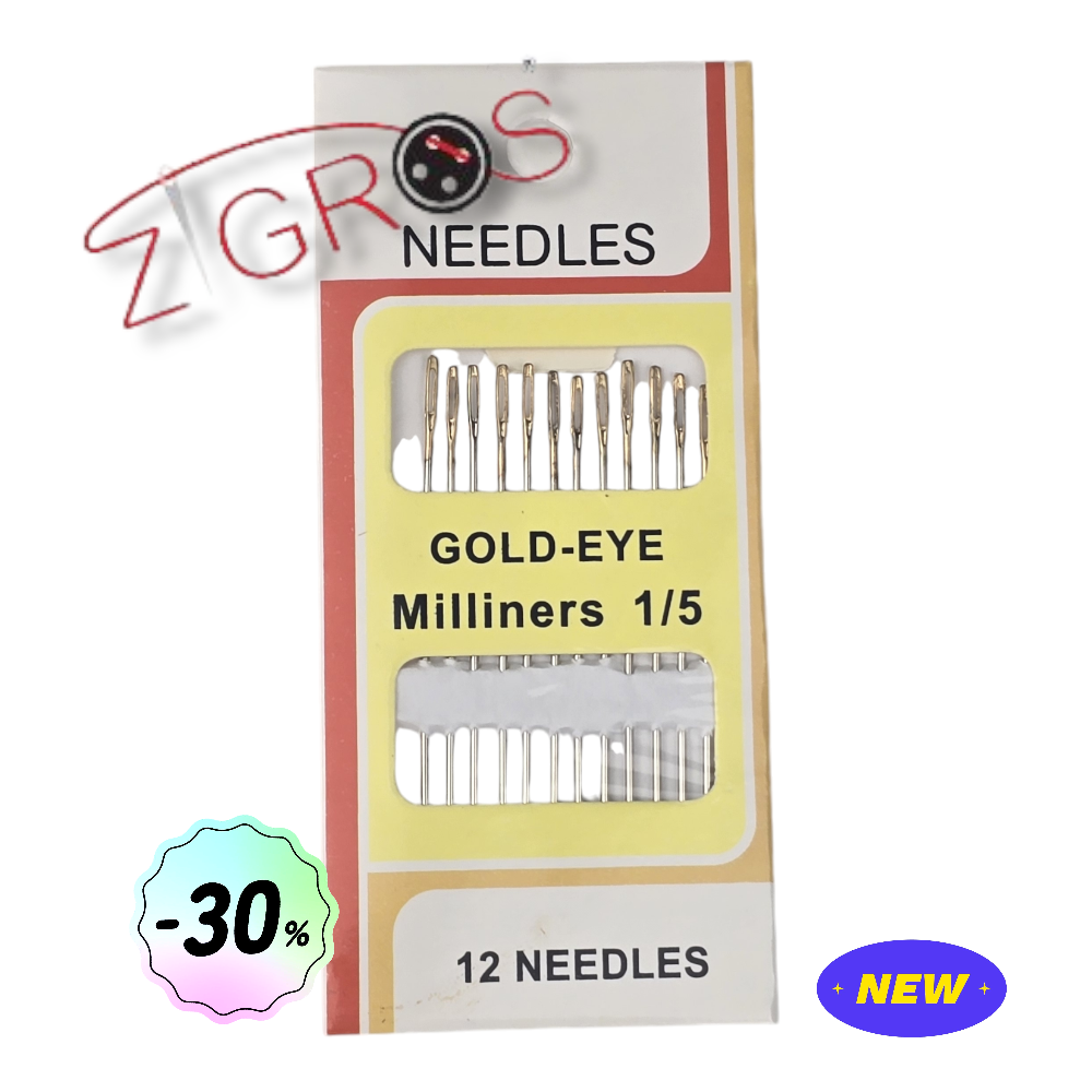 Aghi per modiste con occhi dorati