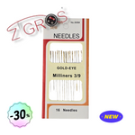 Aghi per modiste con occhi dorati