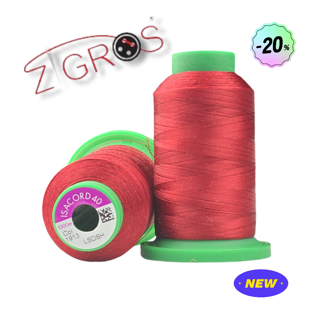 Cono di filo da ricamo Isacord n. 40-1000 m