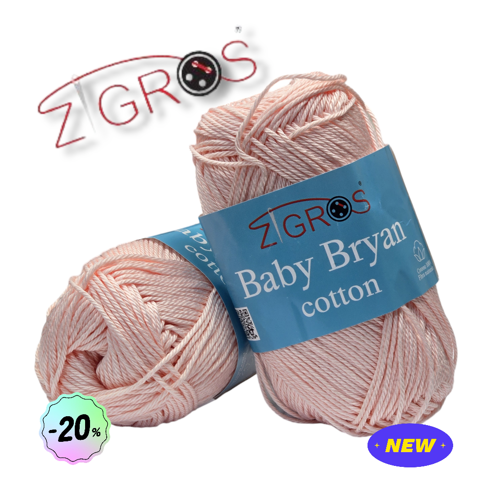 Cotone-Baby-Bryan 100% cotone 50gr 125mt