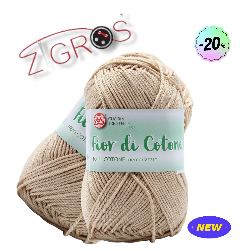 Fior di Cotone – Filato 100% Cotone 50 g (125 m)