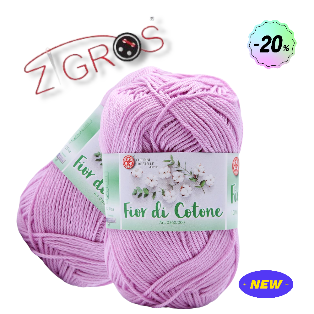 Fior di Cotone – Filato 100% Cotone 50 g (125 m)