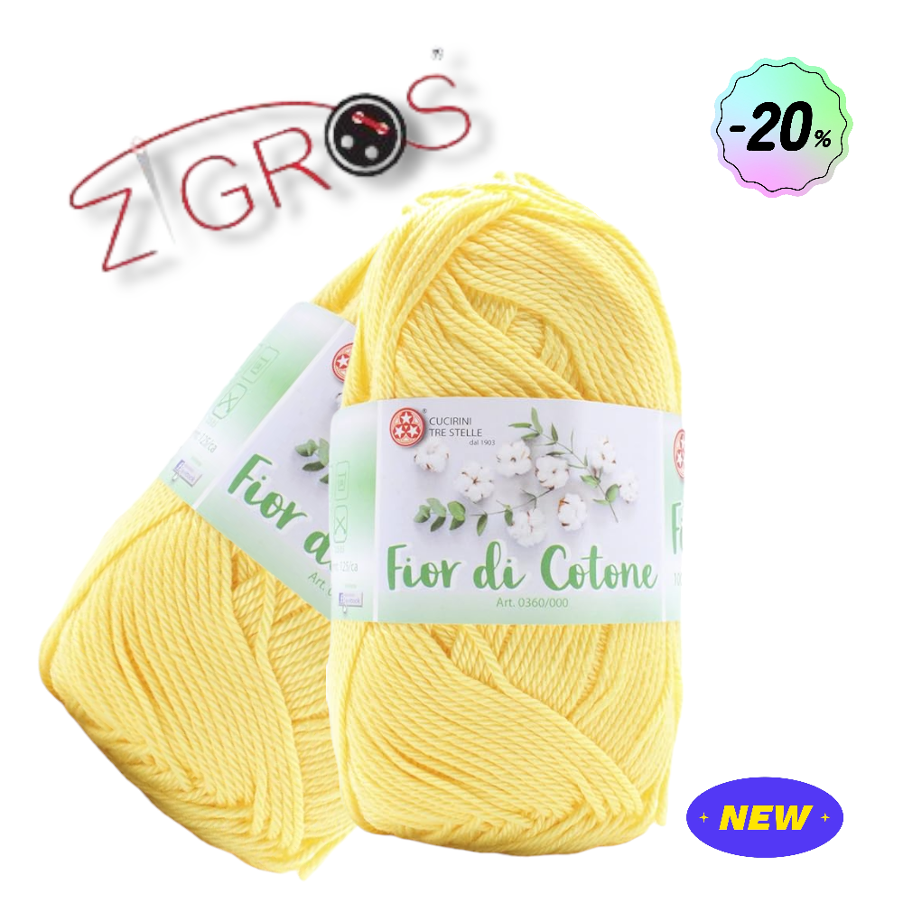 Fior di Cotone – Filato 100% Cotone 50 g (125 m)