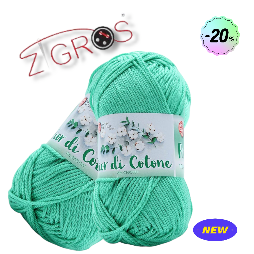 Fior di Cotone – Filato 100% Cotone 50 g (125 m)