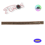 Passamaneria Termo-adesivo con strass e catena.h.1 cm