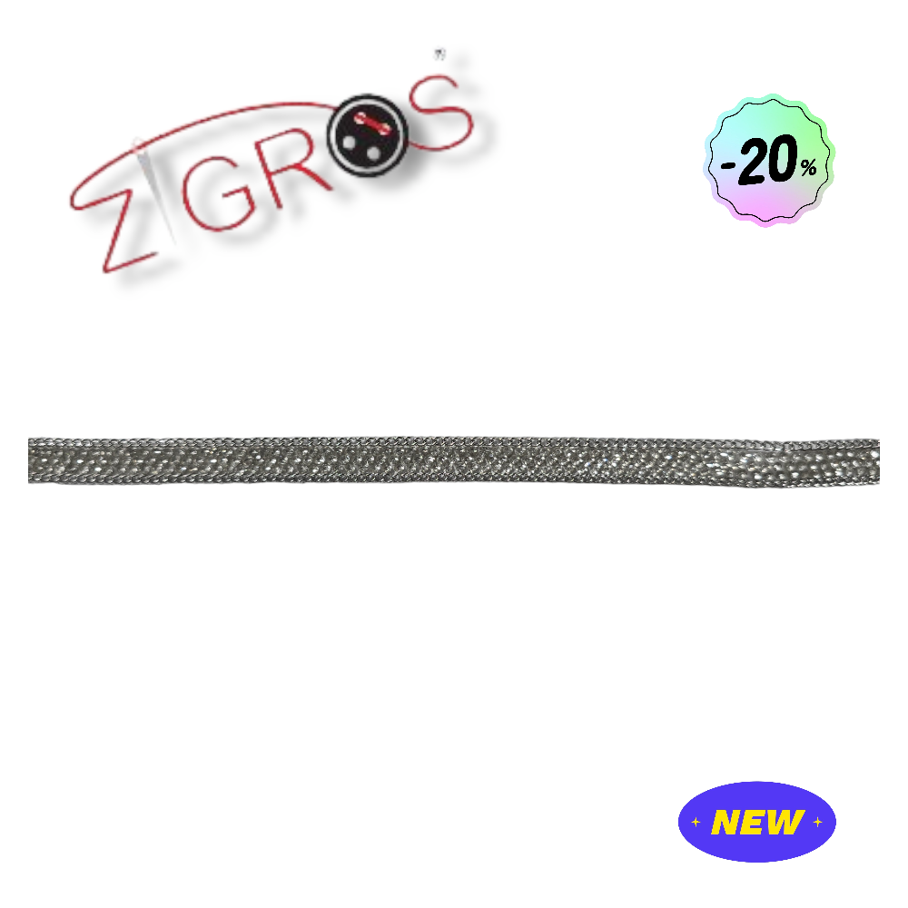 Passamaneria Termo-adesivo con strass e catena.h.1 cm