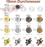 Chiusura Magnetica a Scatto per Borsa 18mm