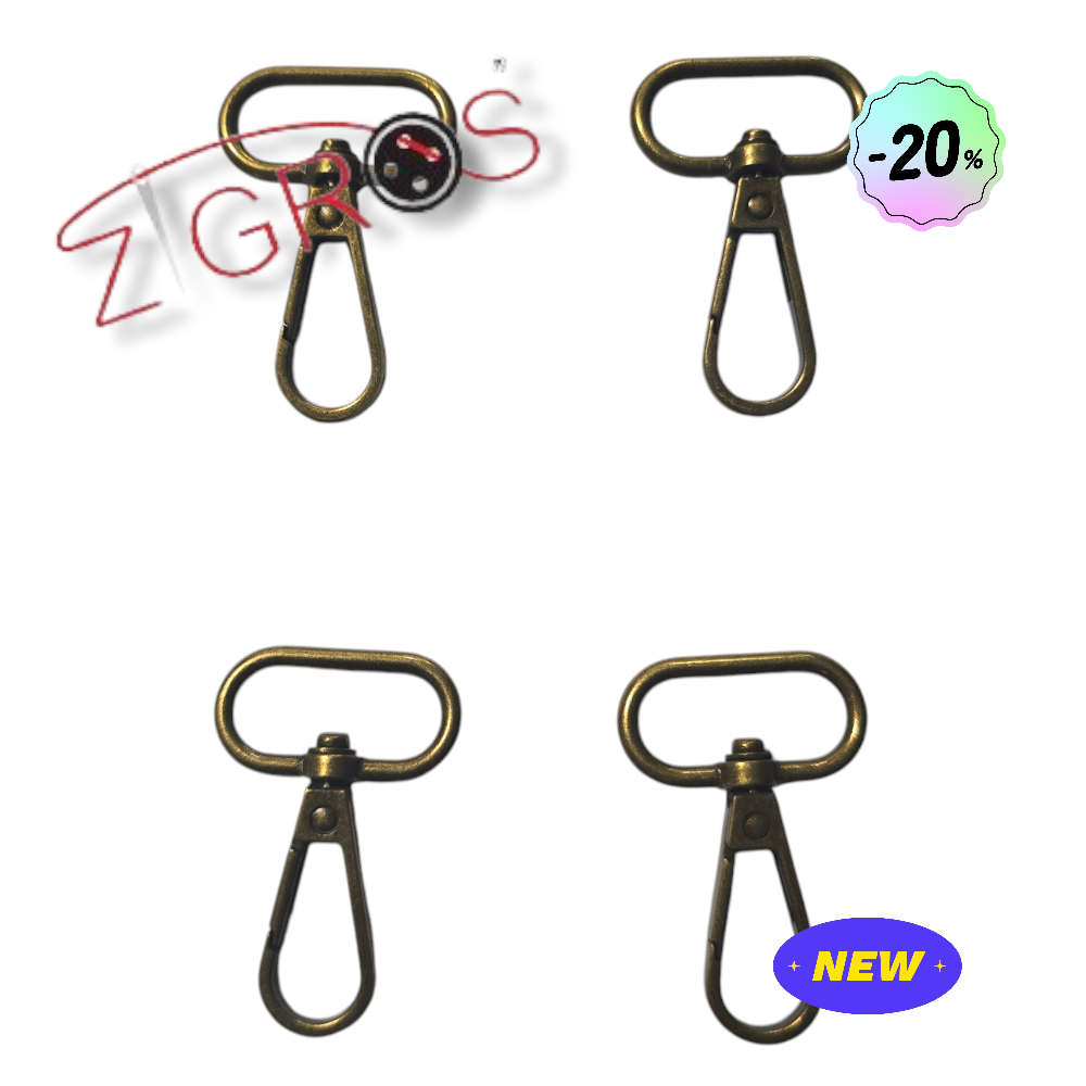 Moschettone per borsa 50mmx30mm