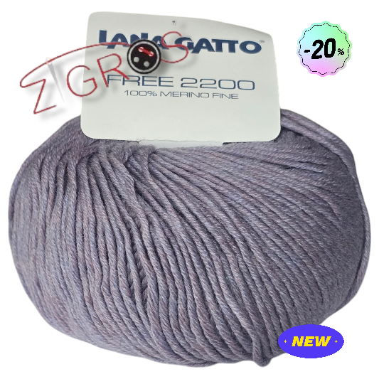 FREE 2200 100% Fine Merino Wool 110m/50g