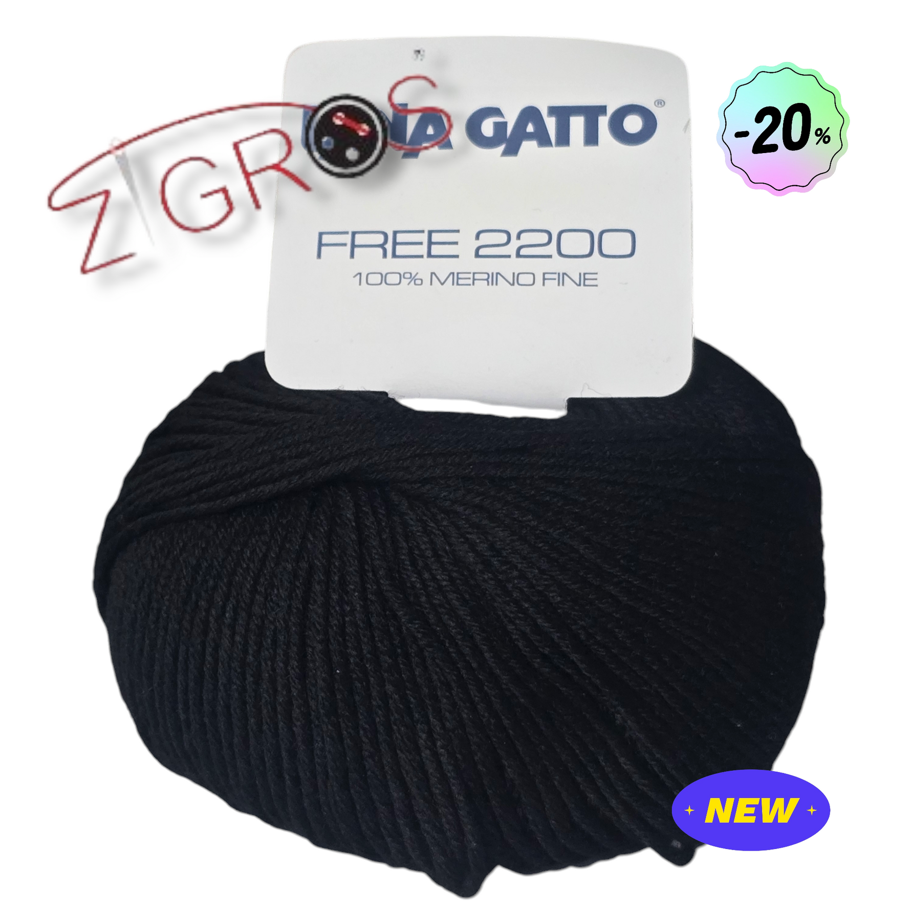 FREE 2200 100% Fine Merino Wool 110m/50g