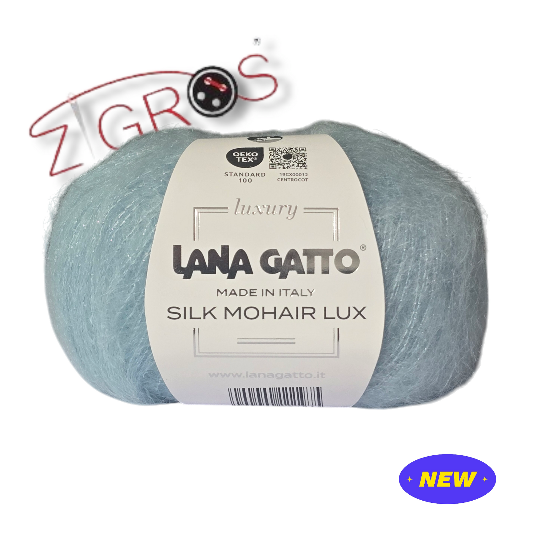 SILK MOHAIR LUX gr. 25 - 212 mt   75% SuperKid Mohair, 25% Seta