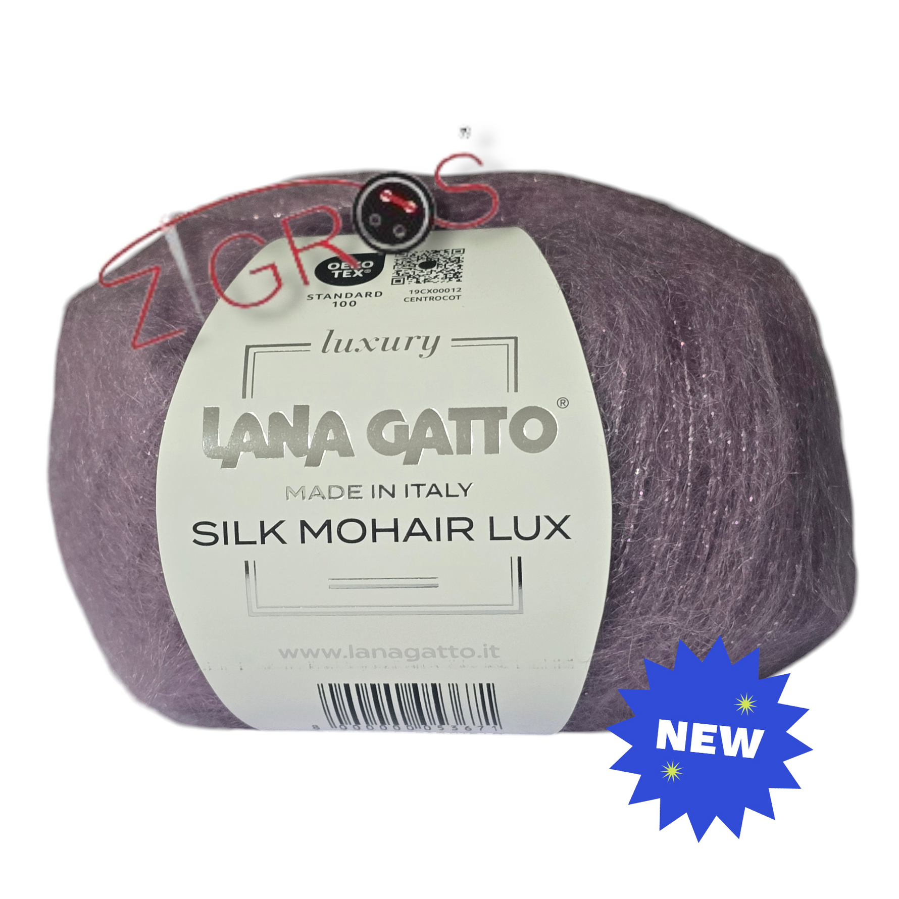 SILK MOHAIR LUX gr. 25 - 212 mt   75% SuperKid Mohair, 25% Seta