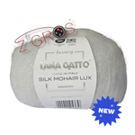 SILK MOHAIR LUX gr. 25 - 212 mt   75% SuperKid Mohair, 25% Seta