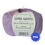 SILK MOHAIR LUX gr. 25 - 212 mt   75% SuperKid Mohair, 25% Seta