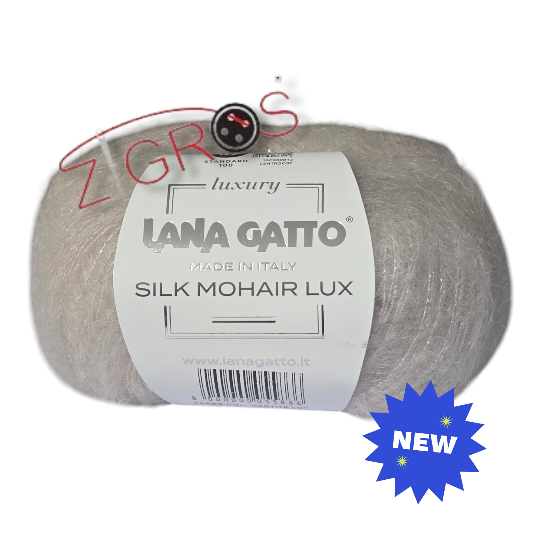 SILK MOHAIR LUX gr. 25 - 212 mt   75% SuperKid Mohair, 25% Seta