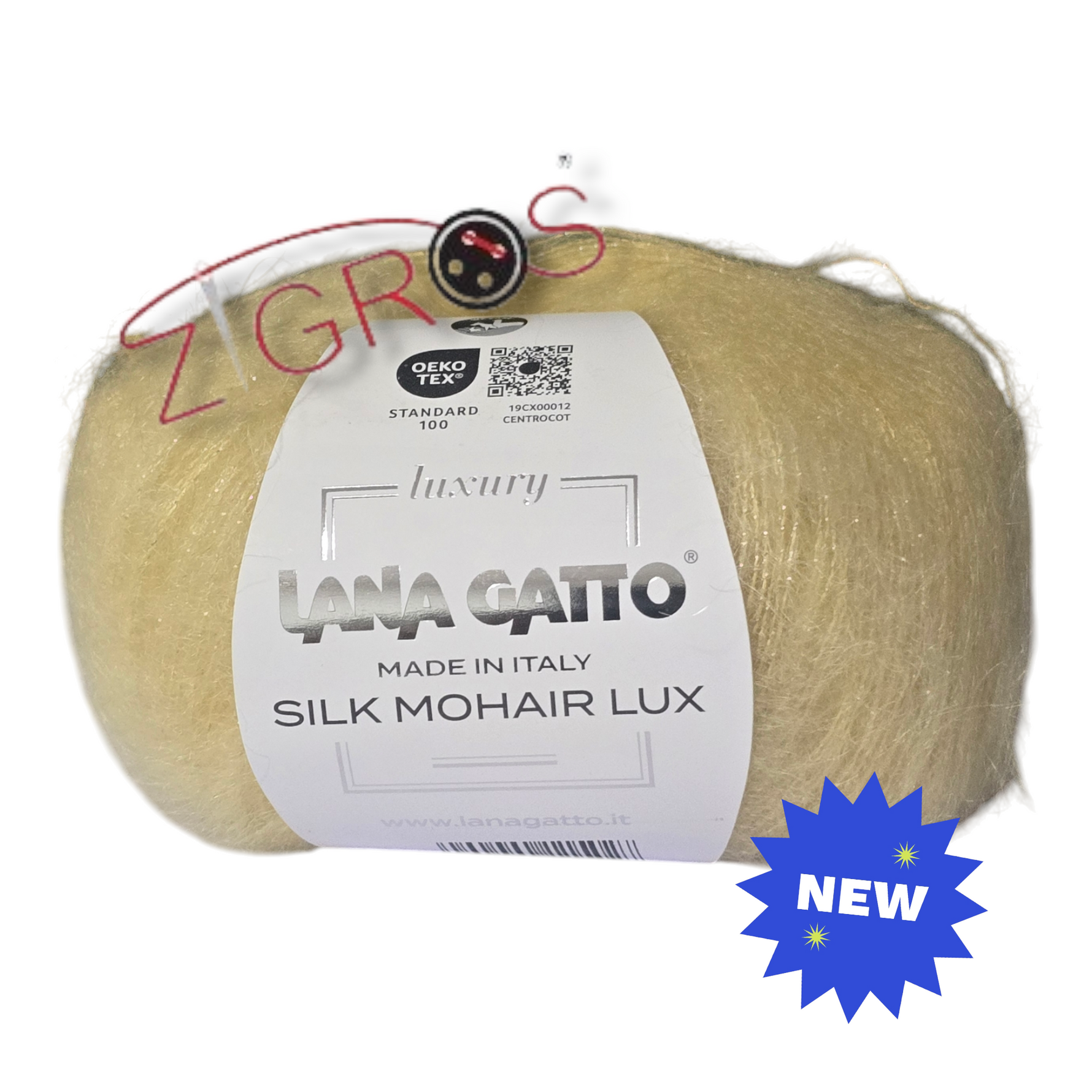 SILK MOHAIR LUX gr. 25 - 212 mt   75% SuperKid Mohair, 25% Seta