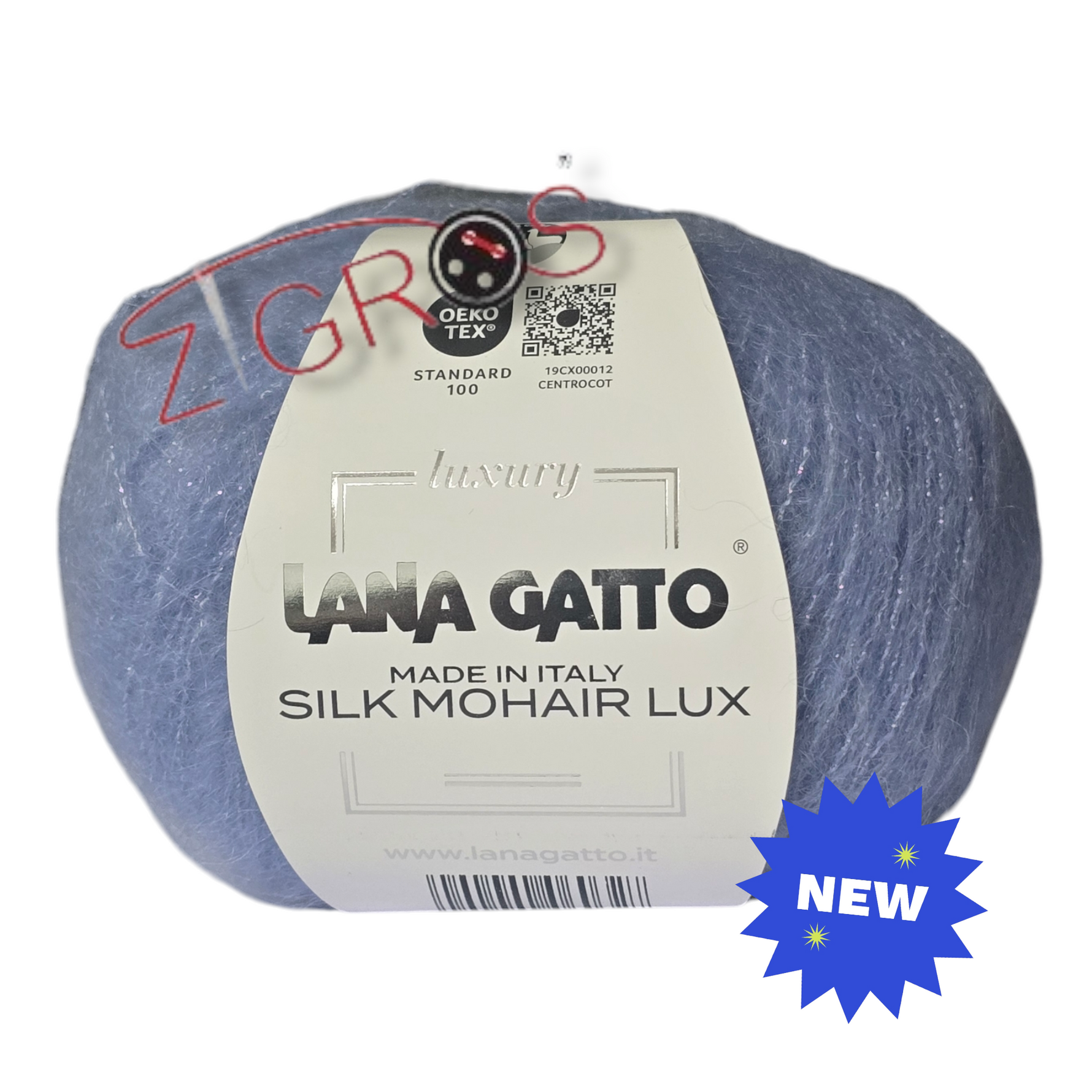 SILK MOHAIR LUX gr. 25 - 212 mt   75% SuperKid Mohair, 25% Seta