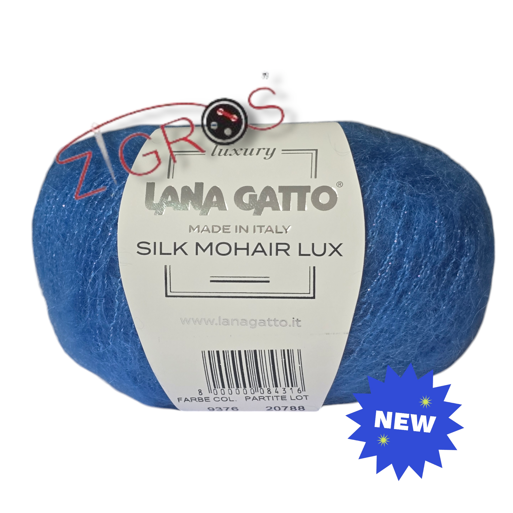 SILK MOHAIR LUX gr. 25 - 212 mt   75% SuperKid Mohair, 25% Seta