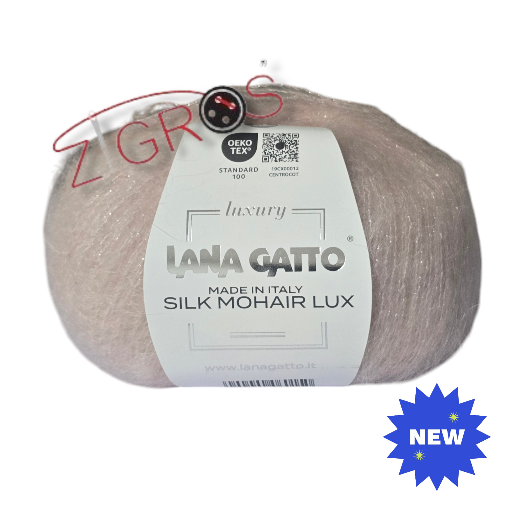 SILK MOHAIR LUX gr. 25 - 212 mt   75% SuperKid Mohair, 25% Seta