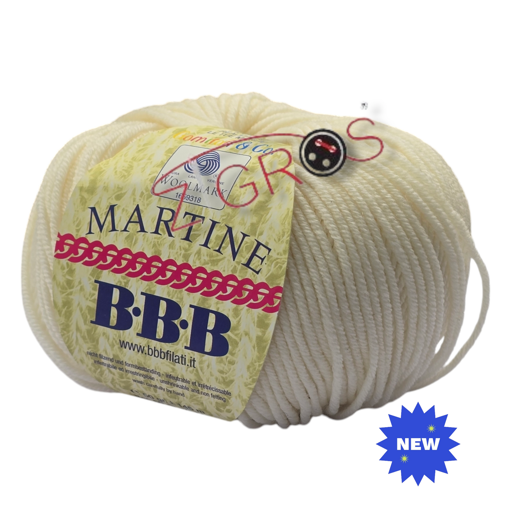 MARTINE 100% pura lana merinos