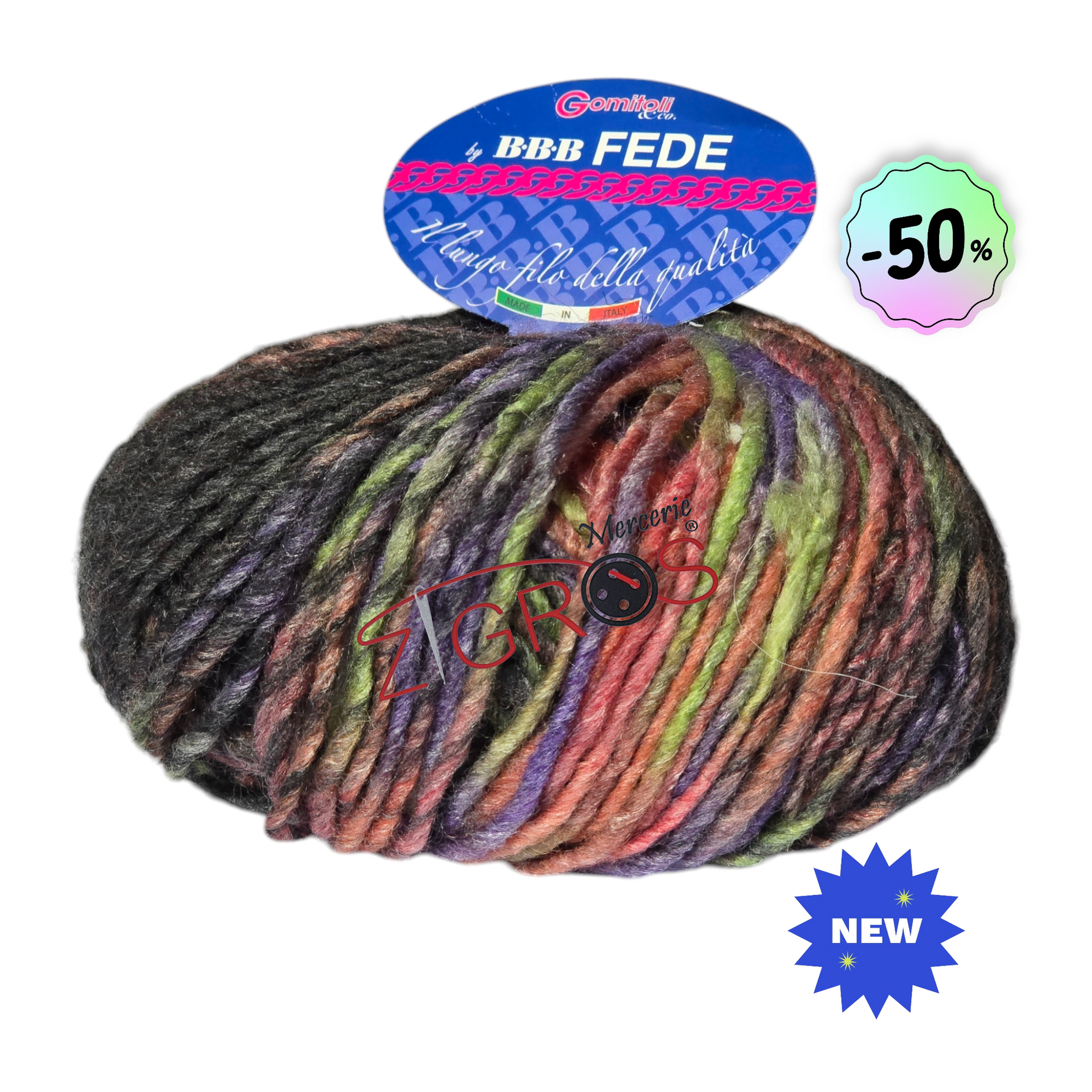 "FEDE"45%LANA 10% Viscosa 45% Acrilico 50gr