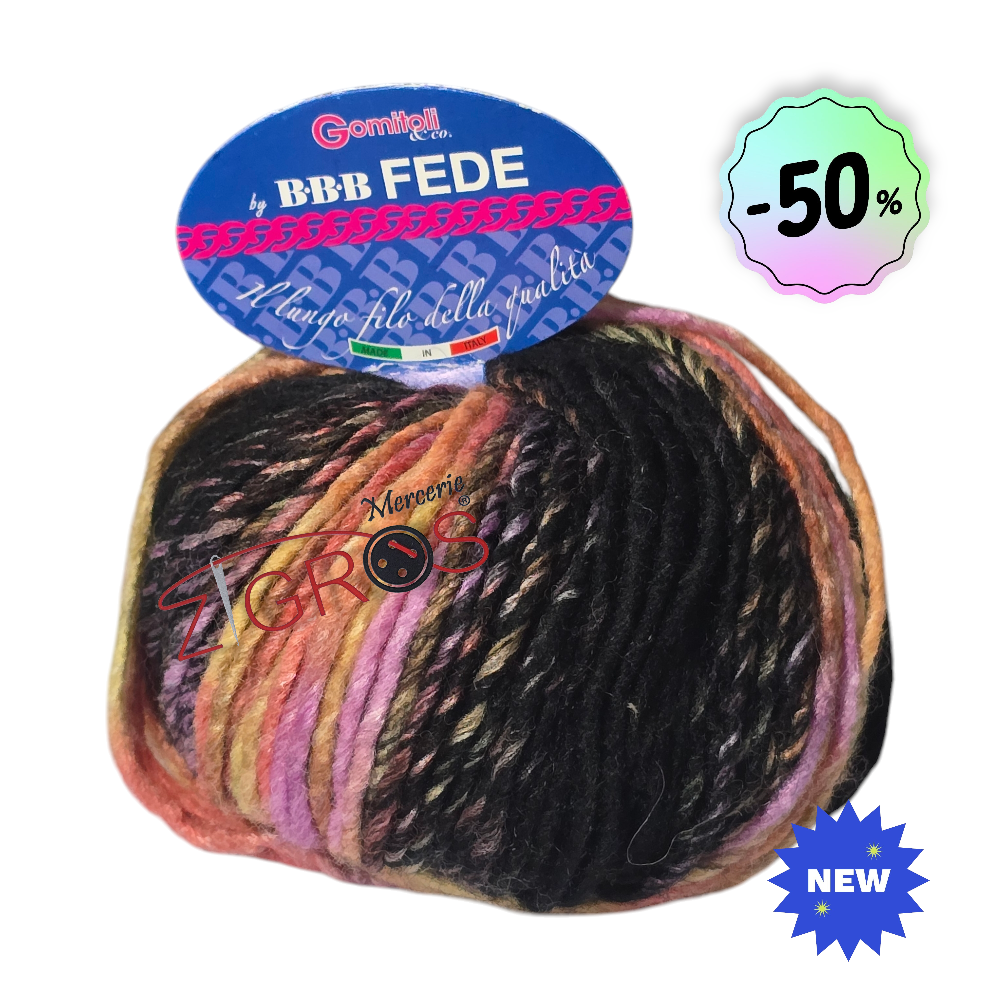 "FEDE"45%LANA 10% Viscosa 45% Acrilico 50gr