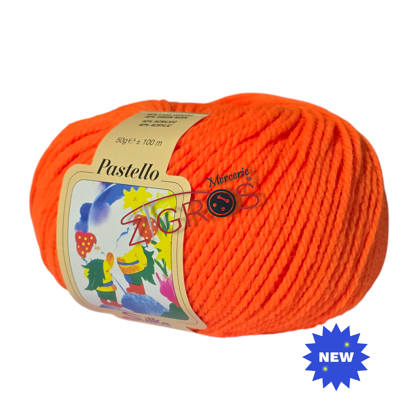 Pastello 60% Lana Vergine 40%Acrilico