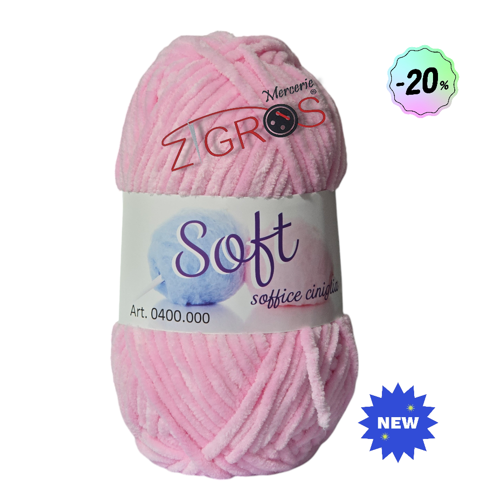 Ciniglia SOFT da 100gr 100mt