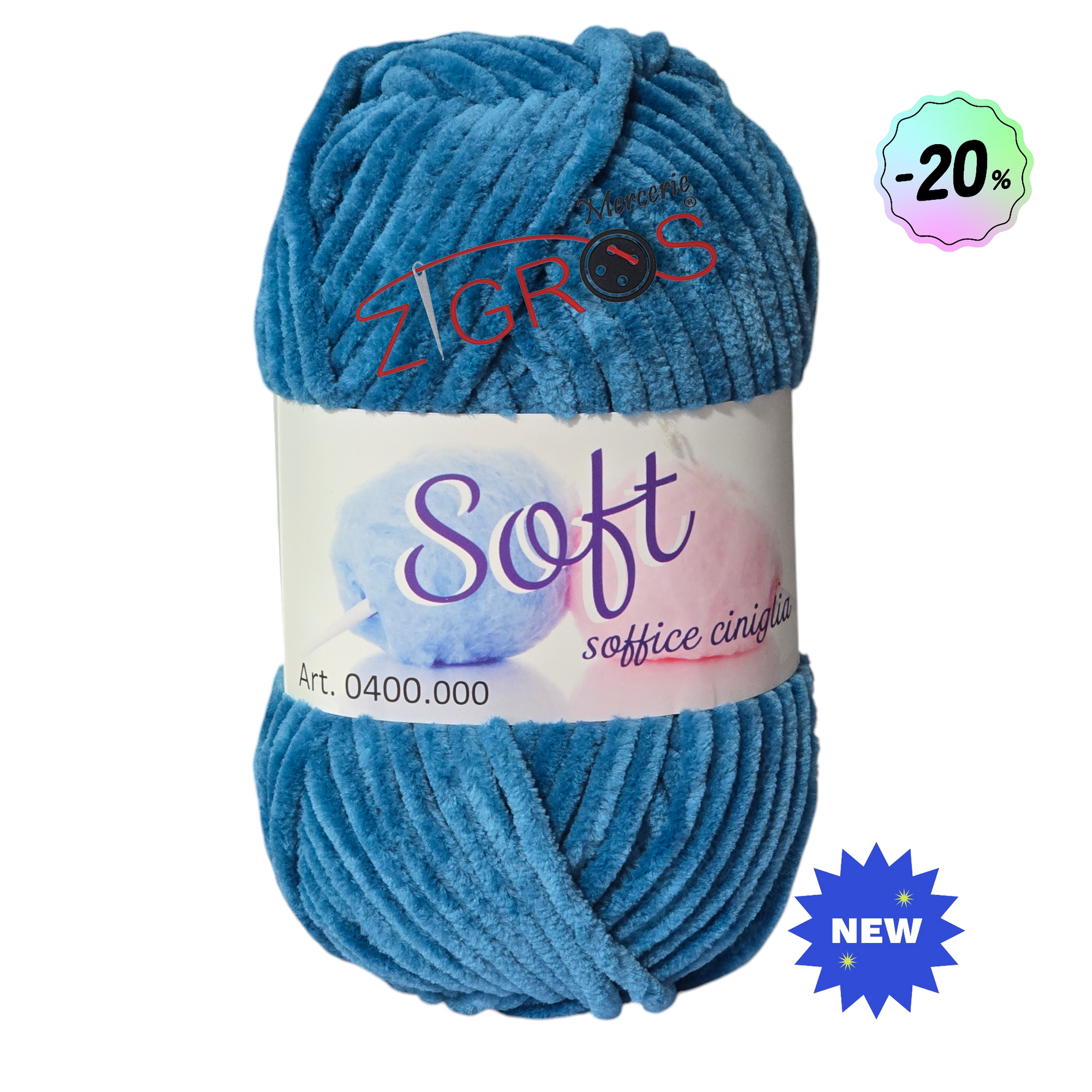 Ciniglia SOFT da 100gr 100mt
