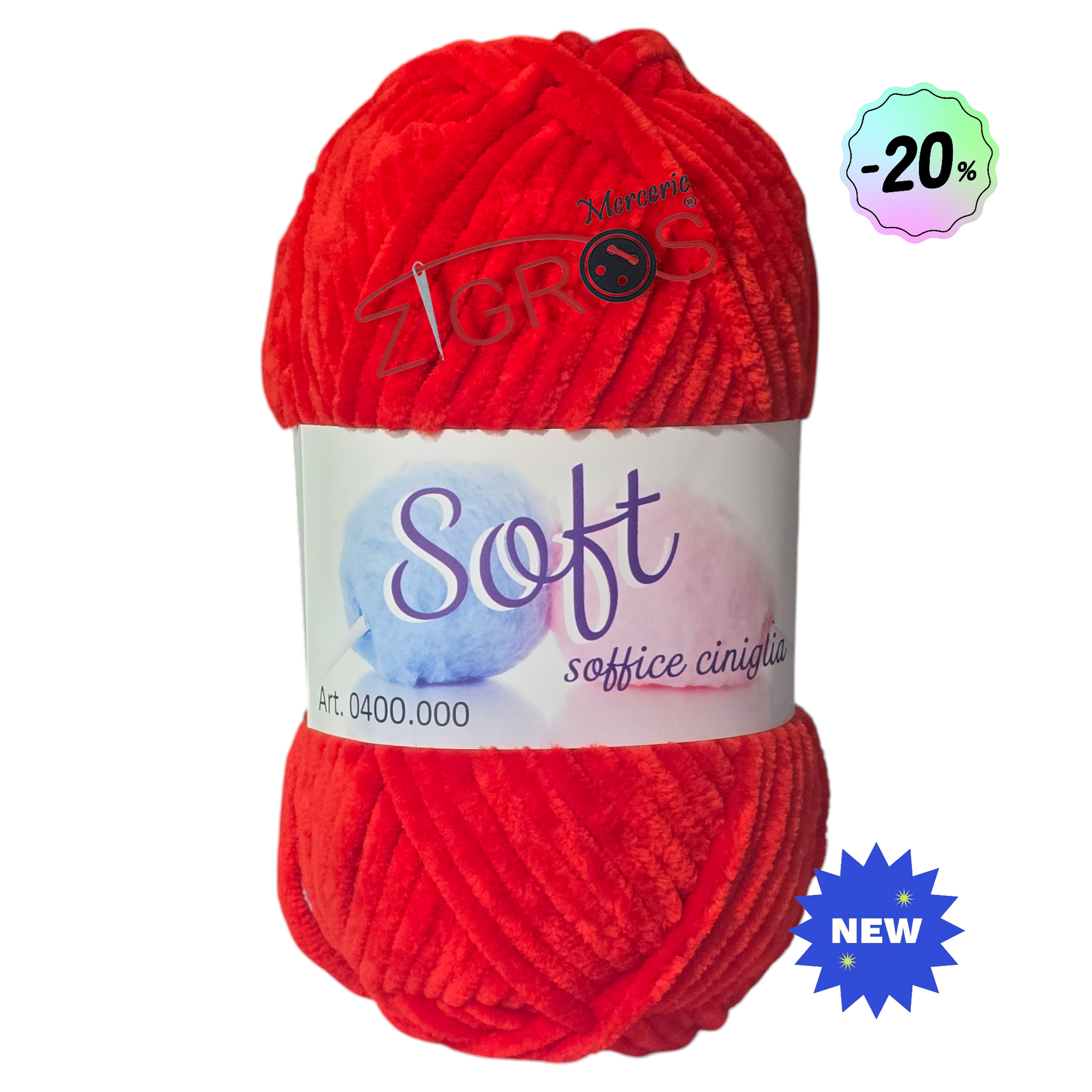 Ciniglia SOFT da 100gr 100mt