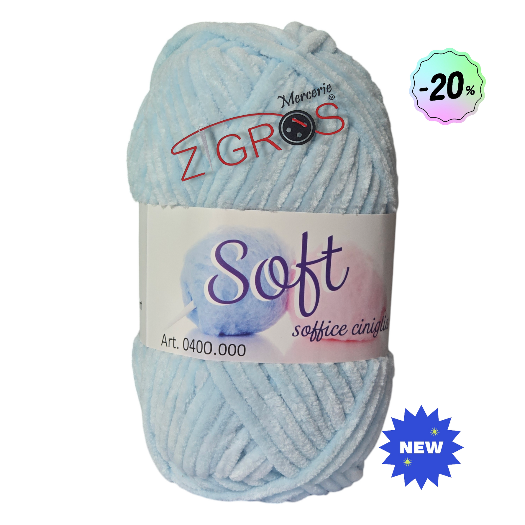 Ciniglia SOFT da 100gr 100mt