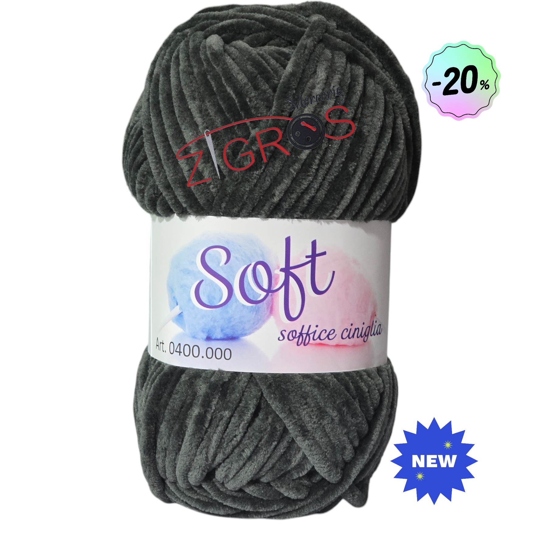 Ciniglia SOFT da 100gr 100mt