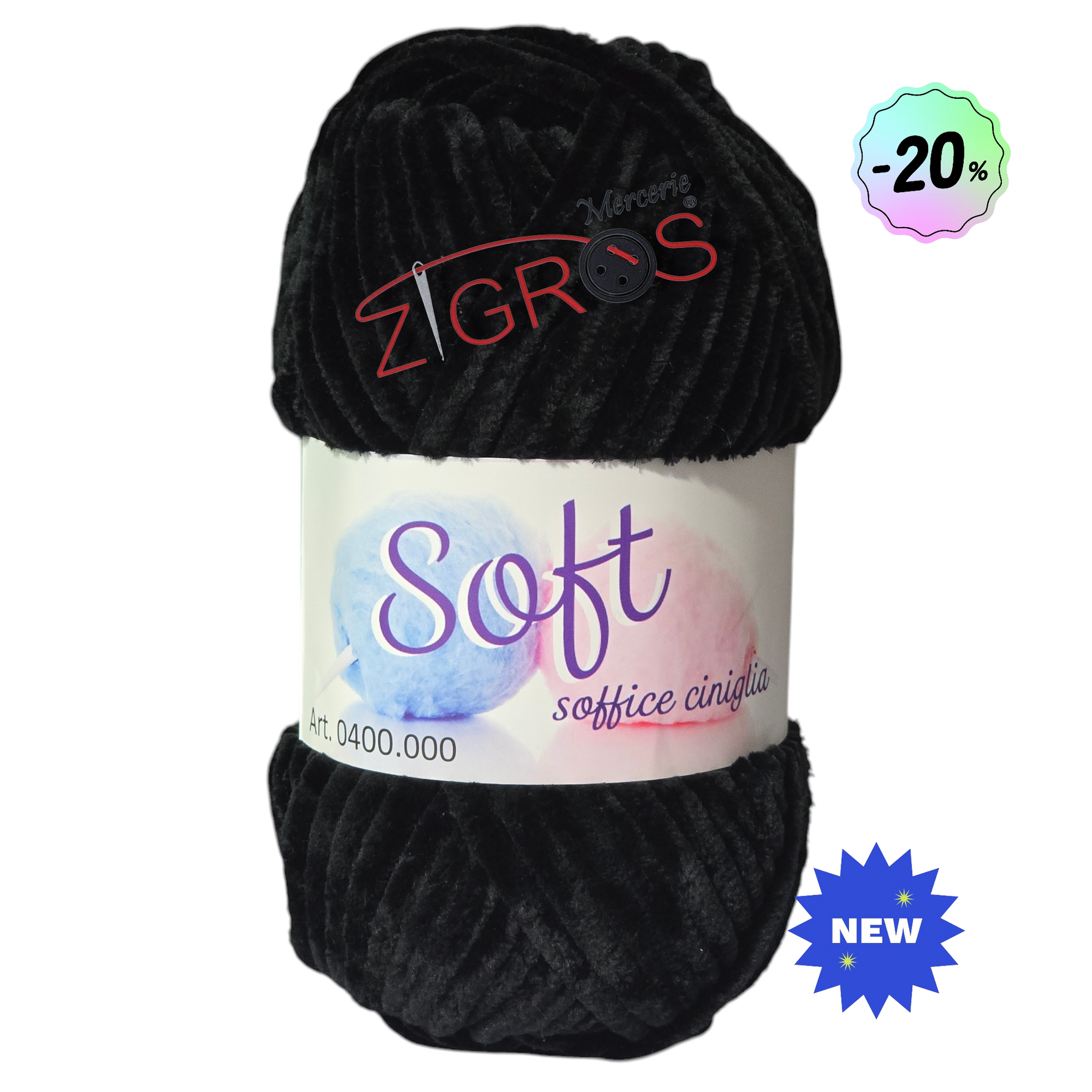 Ciniglia SOFT da 100gr 100mt